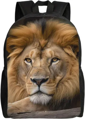 Cute Backpack Waterproof Lightweight Casual Daypack Lion Resting Free Stock Travel Laptop Bag For Women Men