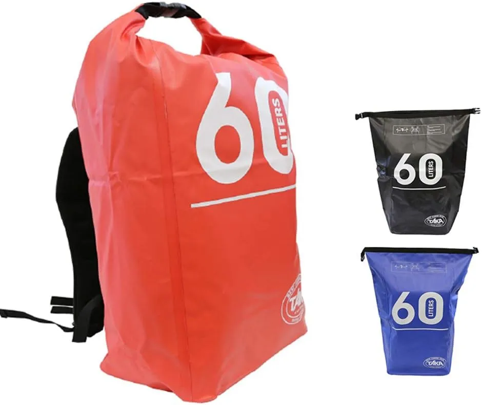 Dry Backpack 60L S-68 Taka Sangyo Waterproof Bag Waterproof Bag Fishing Outdoor Marine Leisure Beach Bathing