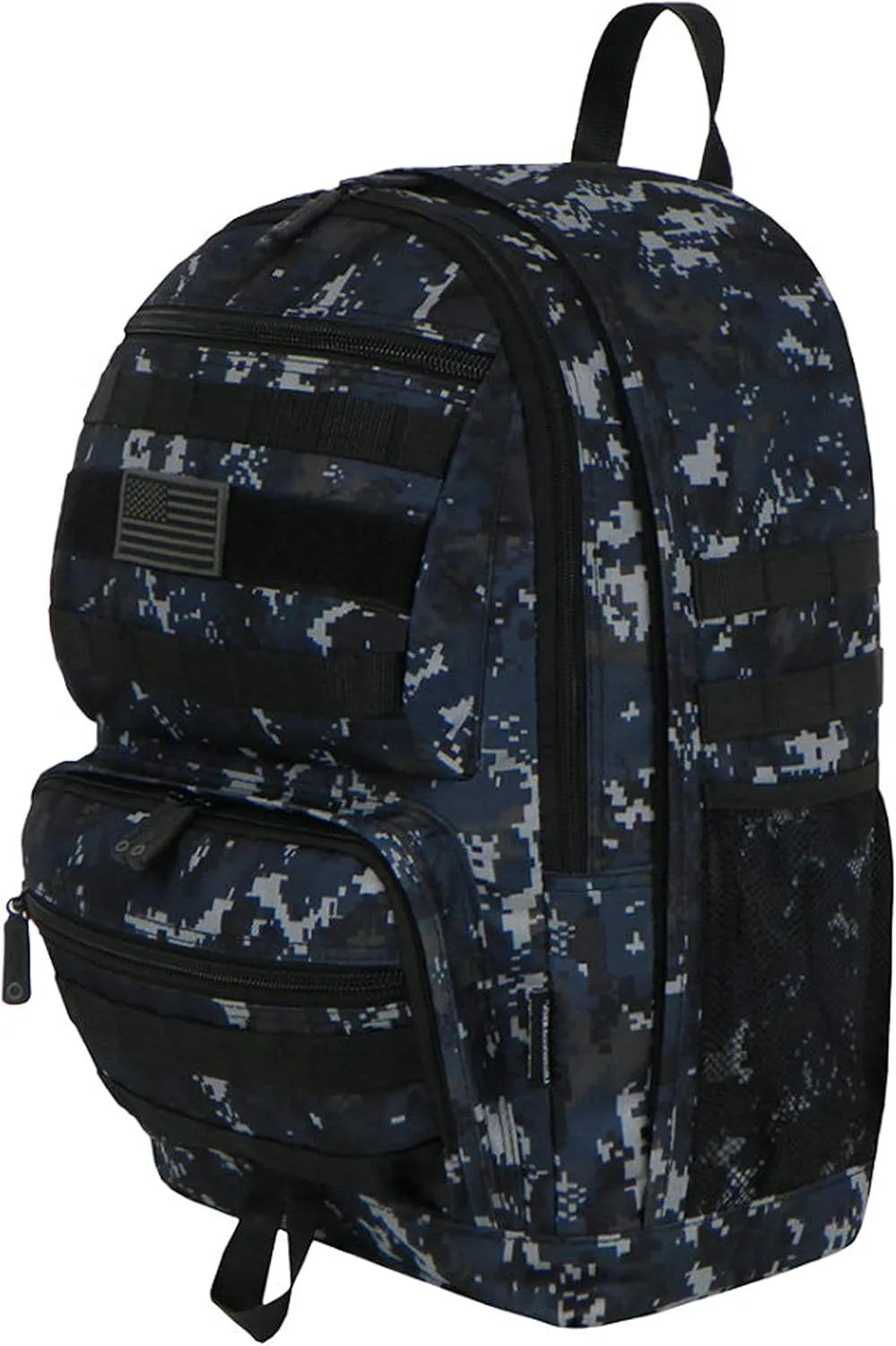 East West U.S.A 19-inch Tactical Molle Sport Military Assault Rucksacks Hiking Trekking Bag (Navy Camo)