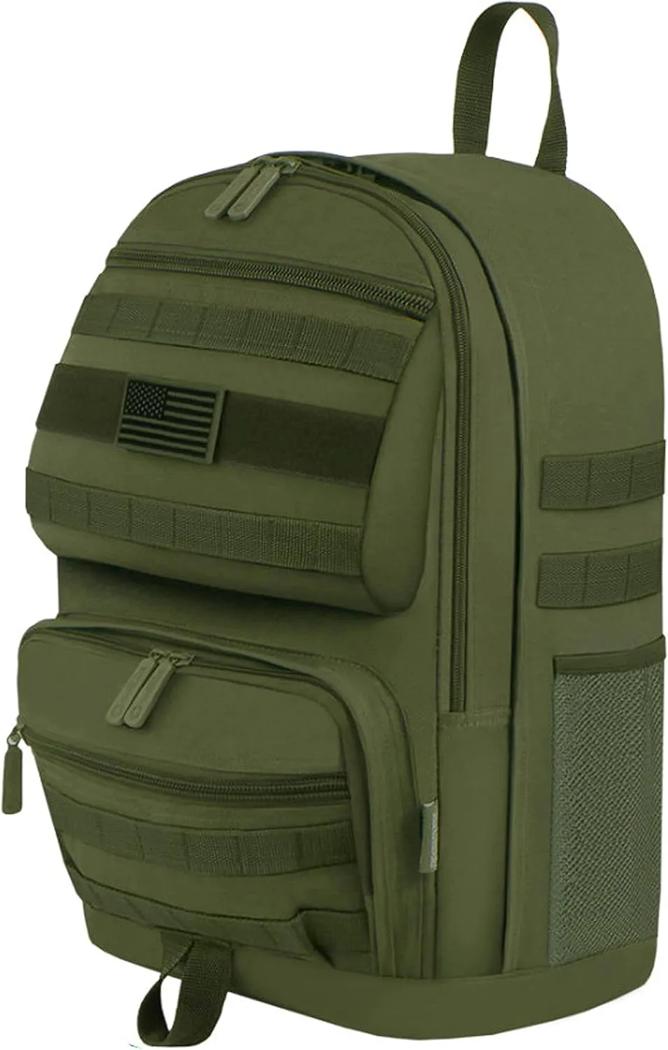East West U.S.A 19-inch Tactical Molle Sport Military Assault Rucksacks Hiking Trekking Bag (Olive)