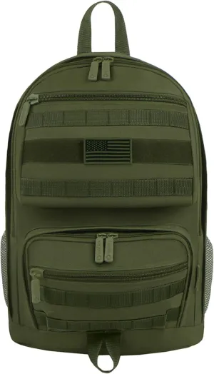 East West U.S.A 19-inch Tactical Molle Sport Military Assault Rucksacks Hiking Trekking Bag (Olive)
