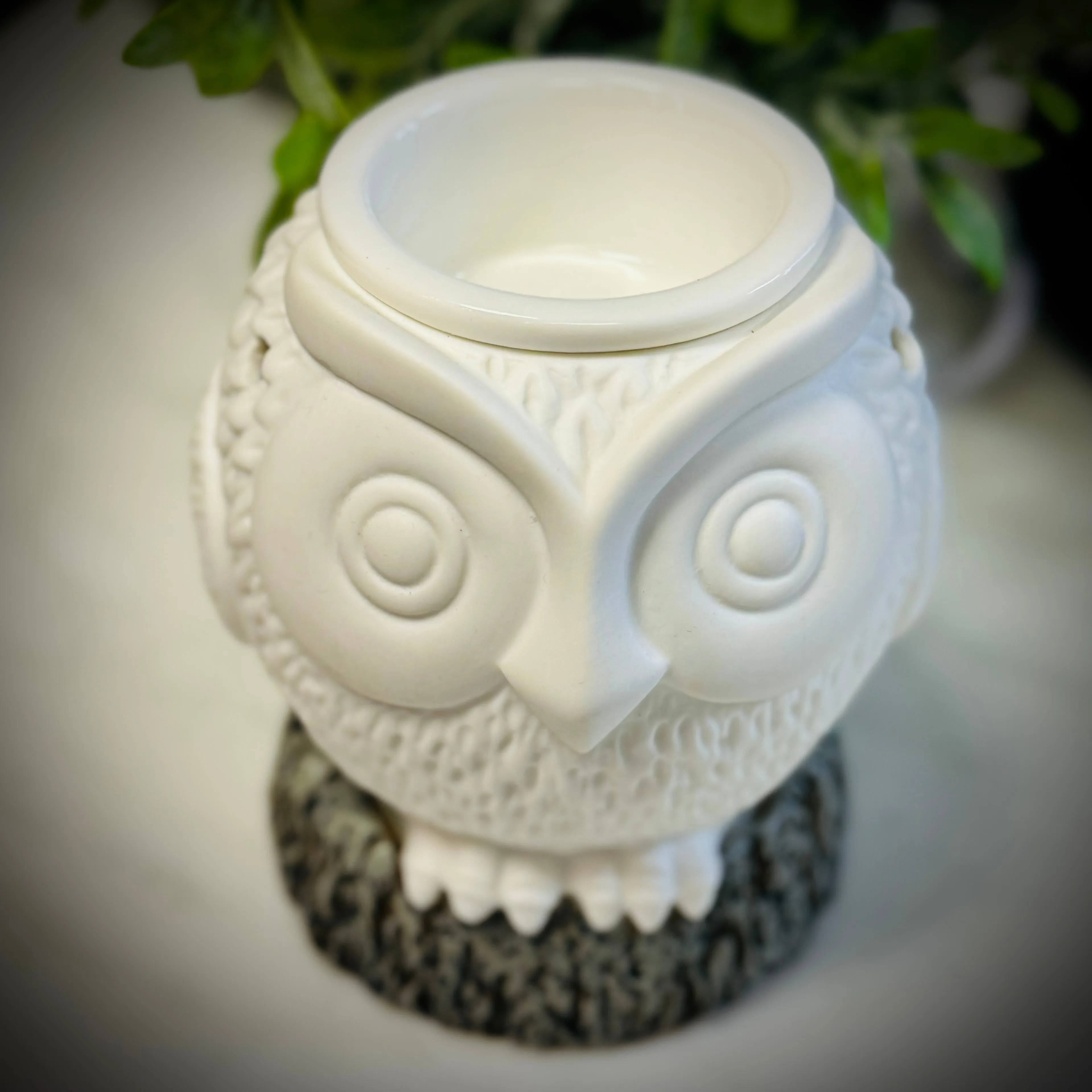 Electric Wax Melter: Ceramic Owl