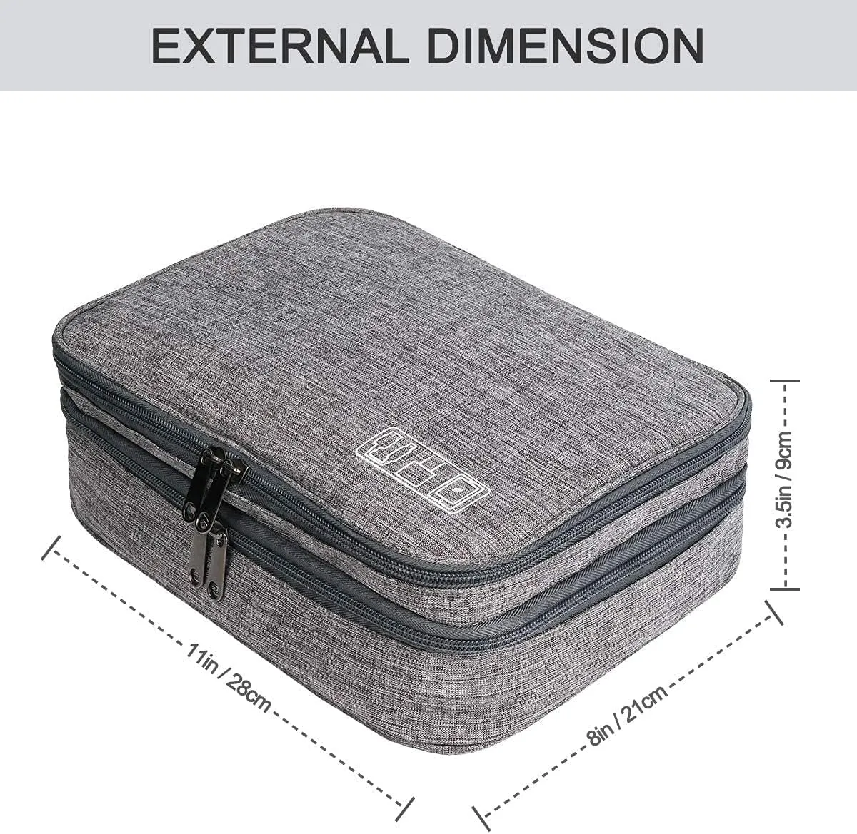 Electronics Organizer, Jelly Comb Electronic Accessories Cable Organizer Bag Waterproof Travel Cable Storage Bag for Charging Cable, Power Bank, iPad