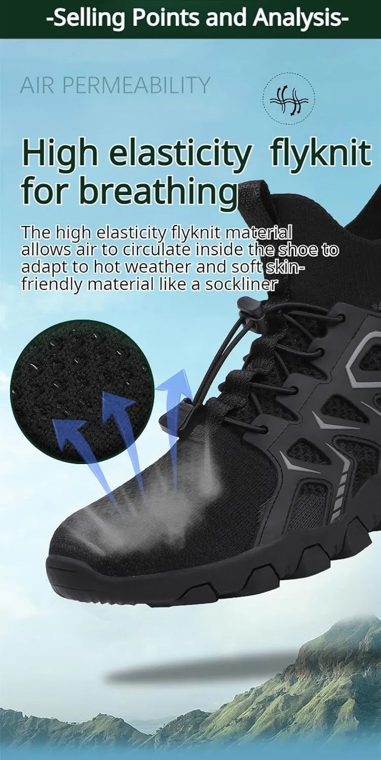 Ellniges]【Outdoor Hiking Shoes Men & Women's Breathable Trekking Boots with Anti-Slip Design - Lightweight -Season Footwear for Mountain Climbing, Travel & Daily Wear