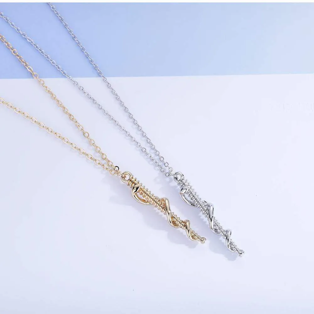 EMS Paramedic Necklace - Silver or Gold - Rod of Asclepius