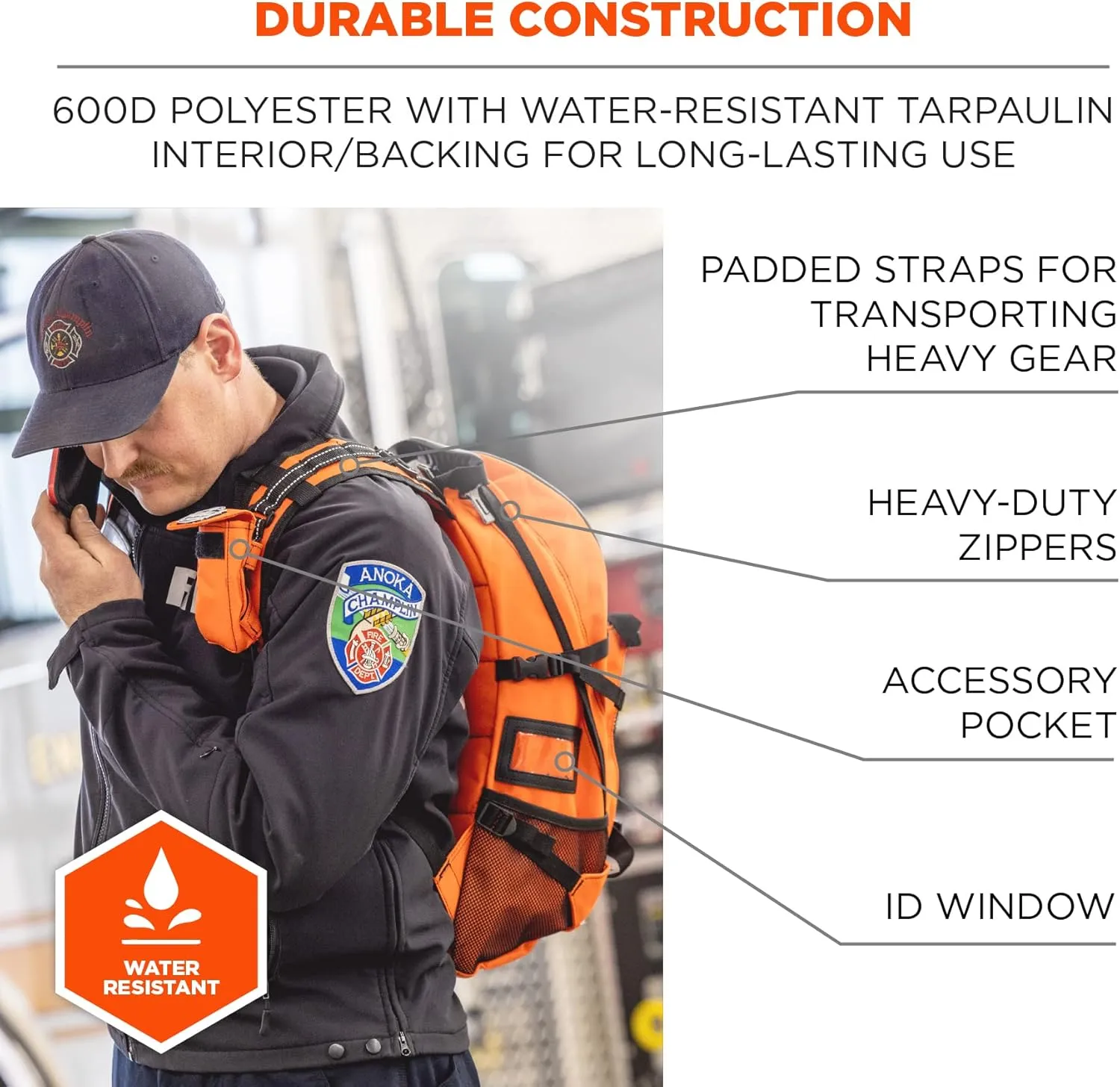 Ergodyne - 13487 Arsenal 5243 Medic First Responder Trauma Backpack Jump Bag, Blue
