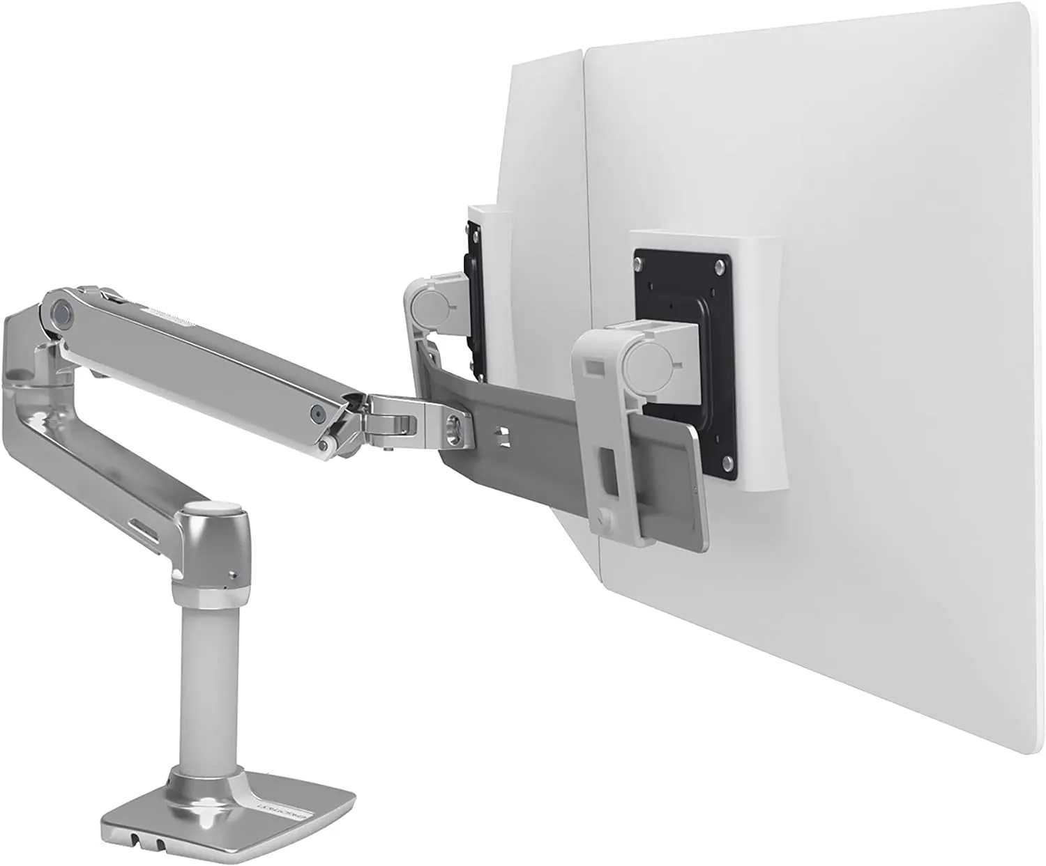 Ergotron – LX Dual Direct Monitor Arm, VESA Desk Mount – for 2 Monitors Up to 25 Inches, 2 to 11 lbs Each – Polished Aluminum