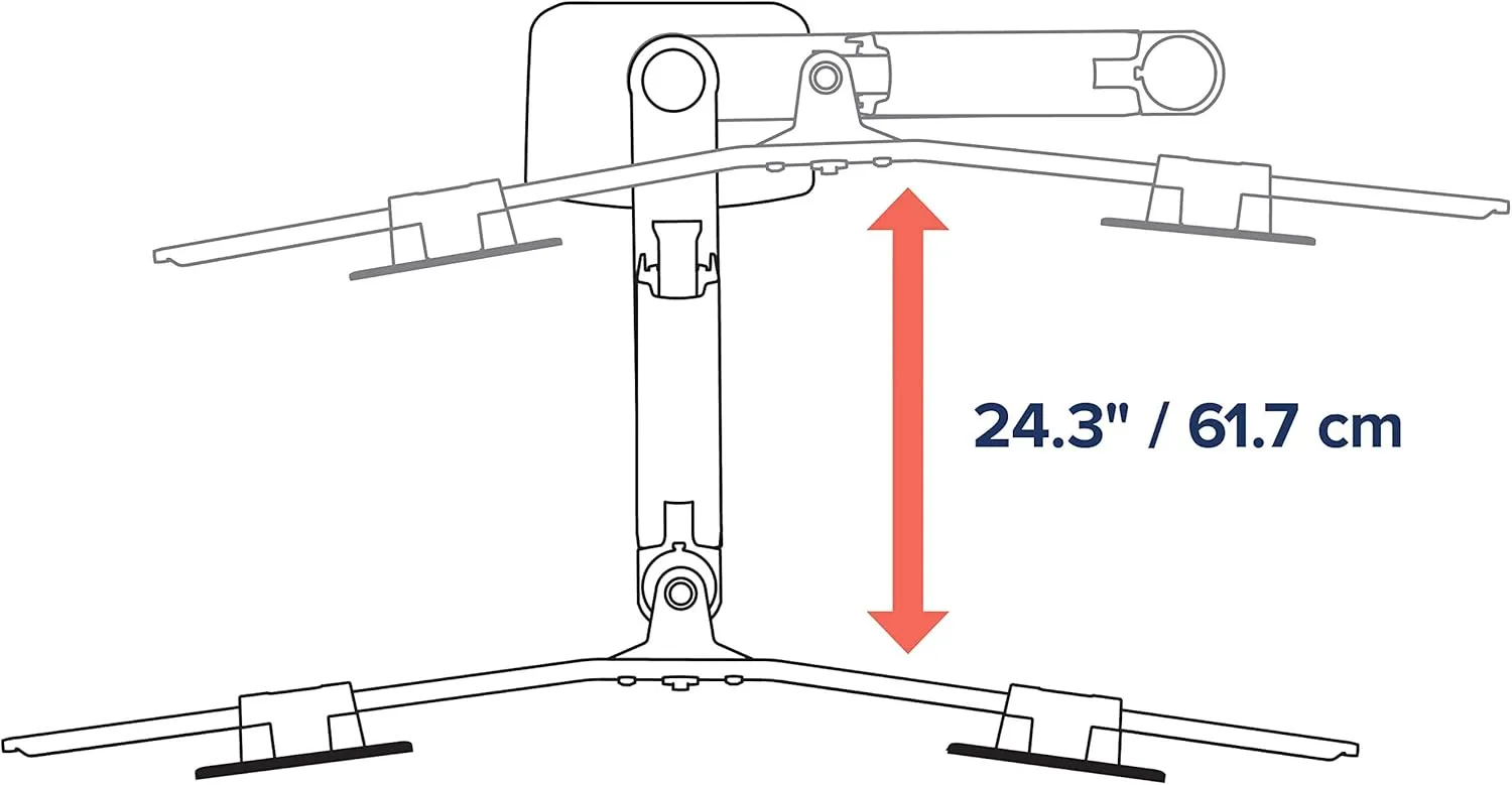 Ergotron – LX Dual Direct Monitor Arm, VESA Desk Mount – for 2 Monitors Up to 25 Inches, 2 to 11 lbs Each – Polished Aluminum