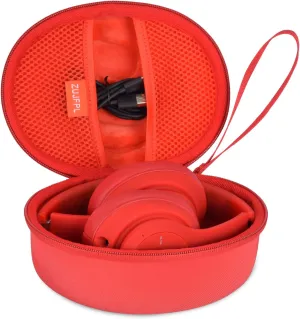 EVA Hard Case for Beats Solo3/Solo2/Beats Studio Pro Wireless On-Ear Headphones,Premium Travel Protective Carrying Storage Bag(Red)