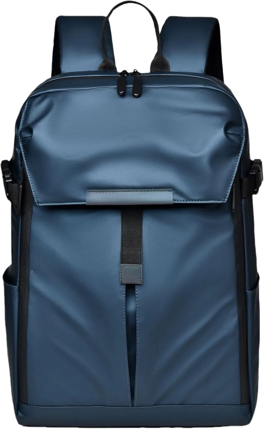 Expandable Waterproof Backpack, 15.6 inch Laptop Bag, Sports Equipment Storage, 16.9 x 11 x 5.1 inches (blue)