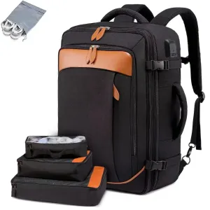Expandable Waterproof Travel Laptop Backpack 40L