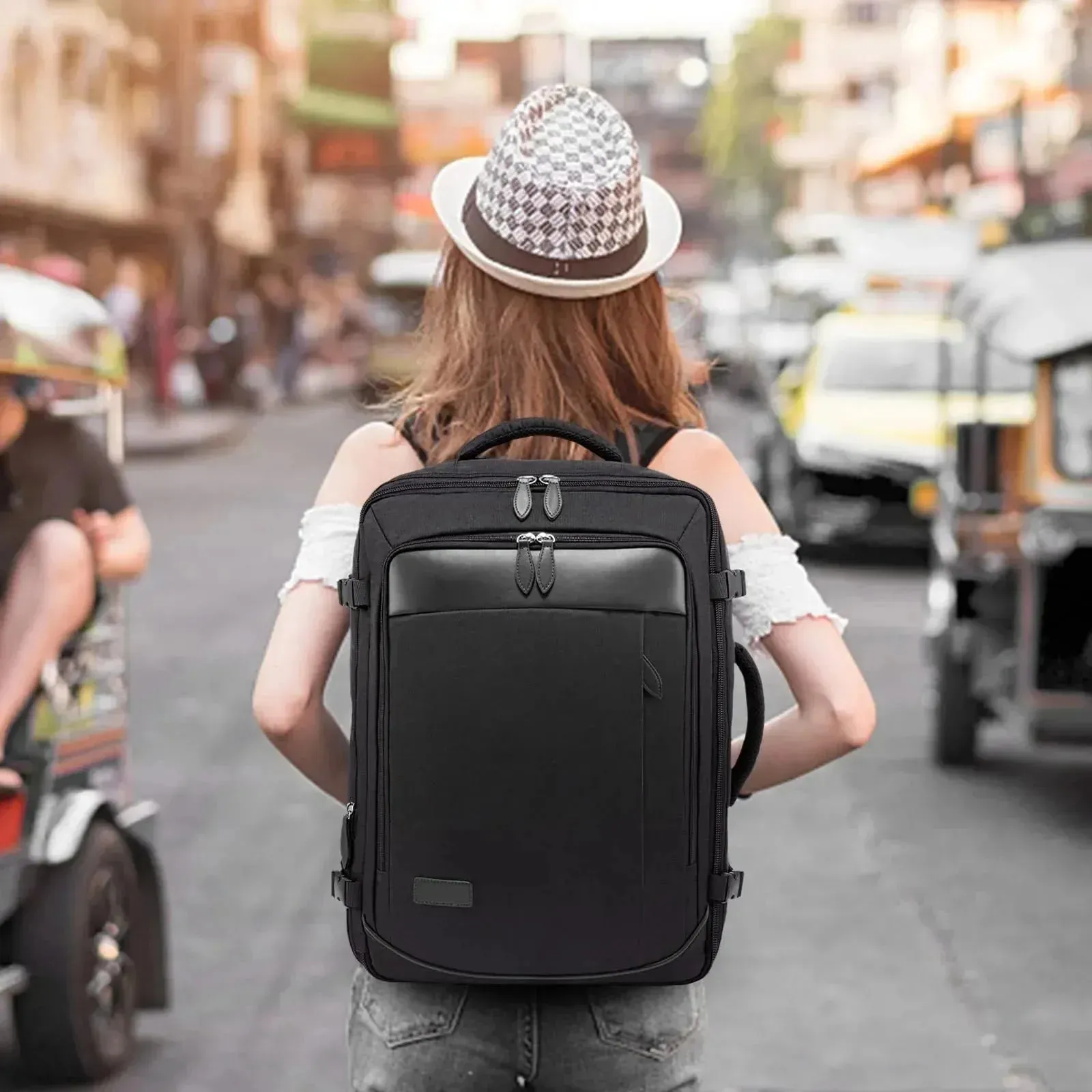 Expandable Waterproof Travel Laptop Backpack 40L