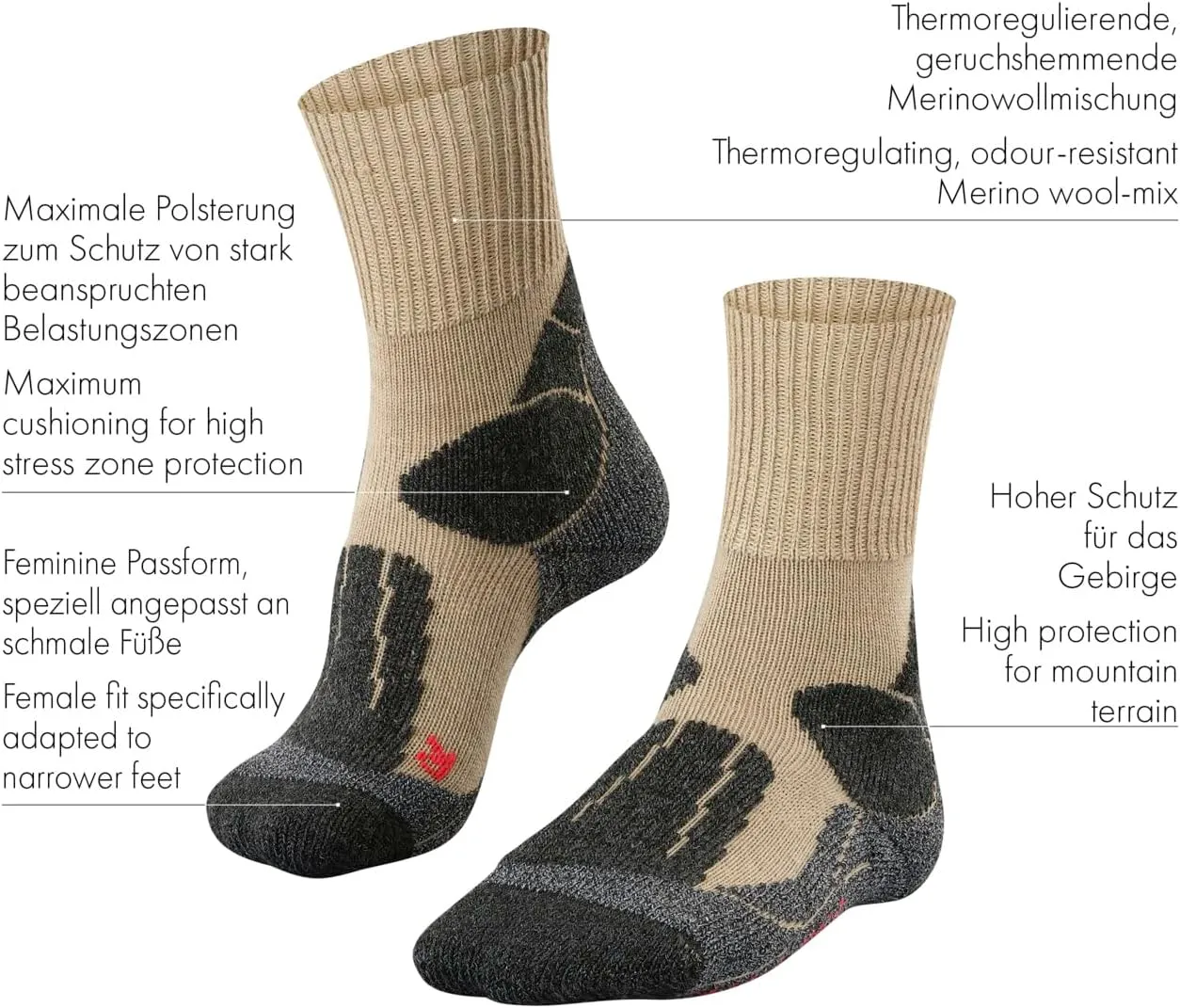 FALKE Women Tk1 Adventure Hiking Socks