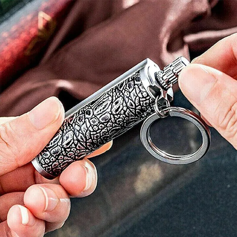 Fire Starter Lighter Waterproof Flint Match Metal Keychain Camping Survival Bda