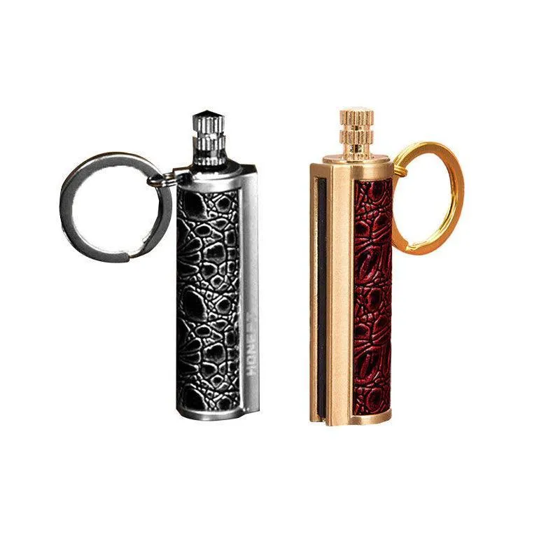 Fire Starter Lighter Waterproof Flint Match Metal Keychain Camping Survival Bda