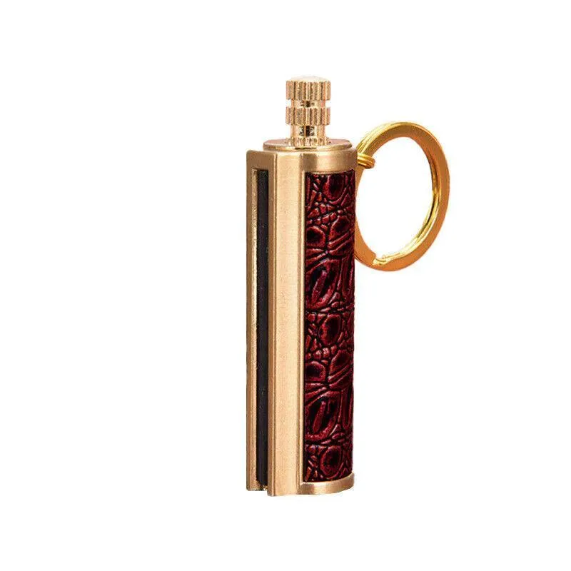 Fire Starter Lighter Waterproof Flint Match Metal Keychain Camping Survival Bda