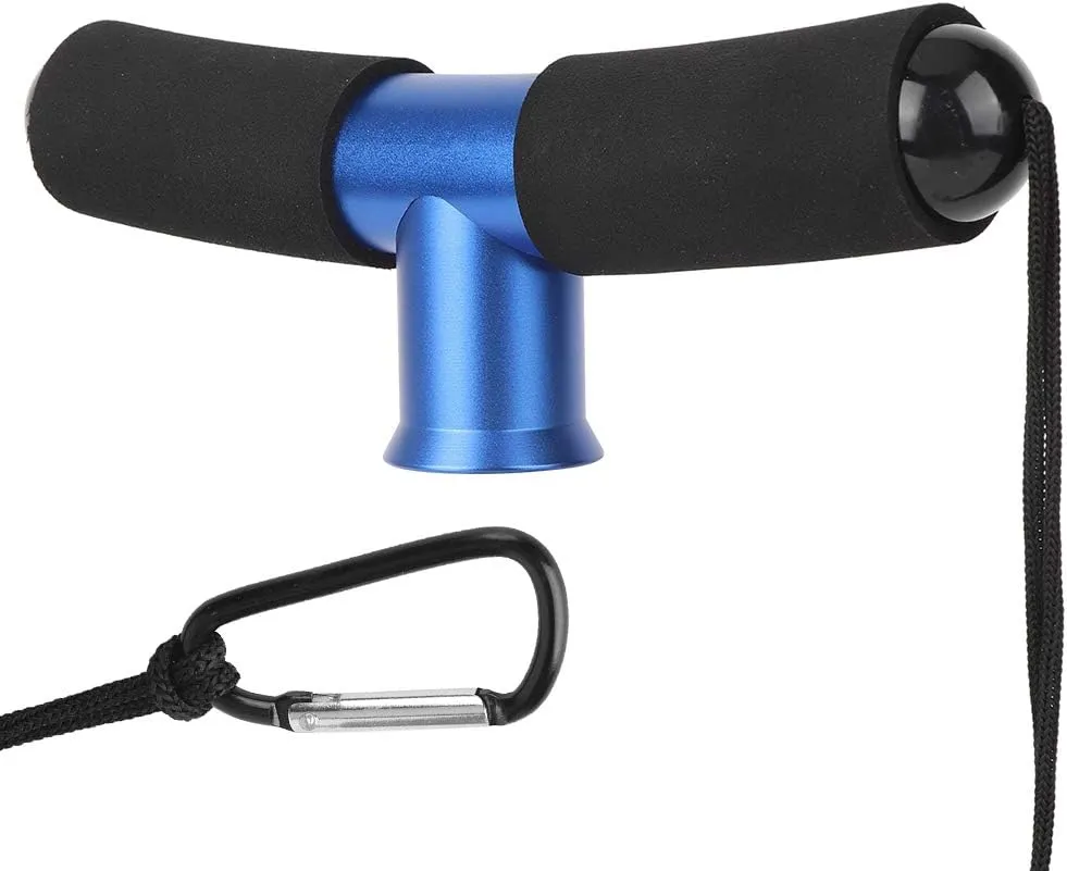 Fish Fighting Belt Aluminum Alloy Waist Rod Pole Holder Rod Racks Holder Belt for Fishing with Hanging Rope