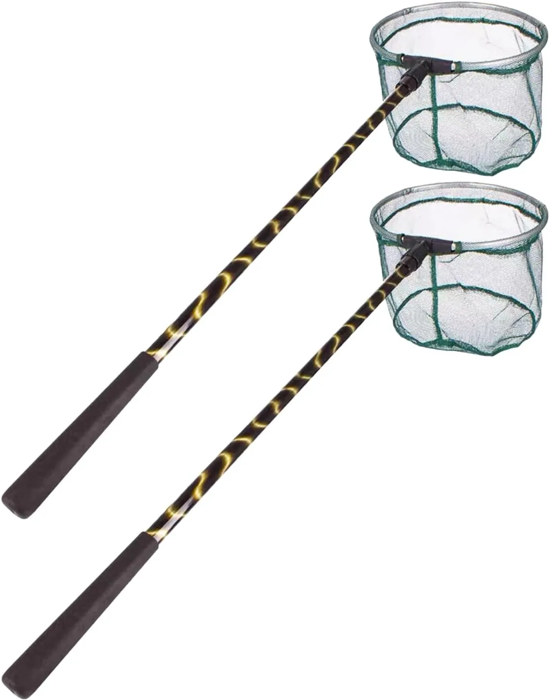 Fishing Landing Net with Aluminum Telescoping Pole Handle Extend to 37-61 Inches Freshwater for Kids Men Women