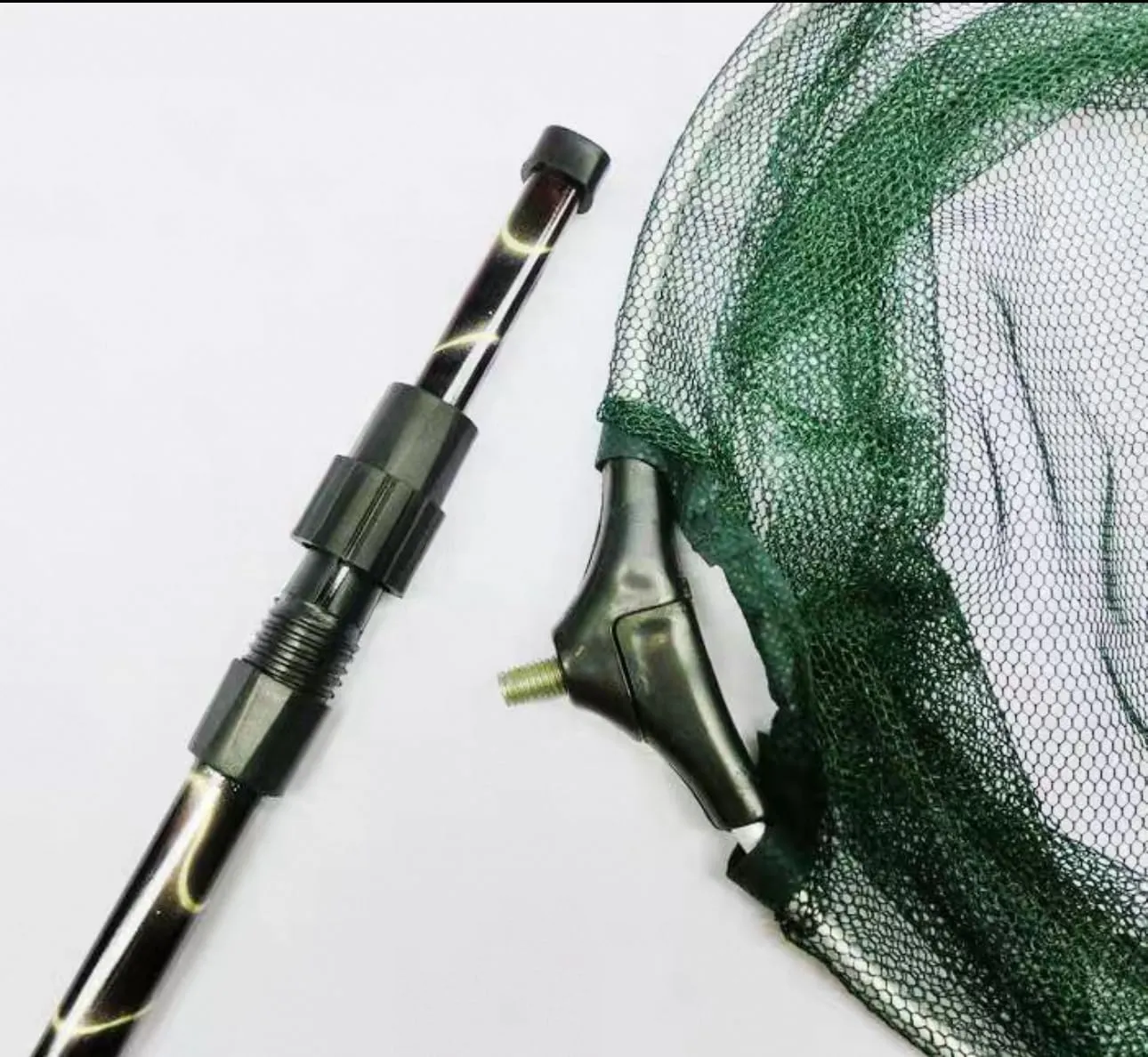 Fishing Landing Net with Aluminum Telescoping Pole Handle Extend to 37-61 Inches Freshwater for Kids Men Women