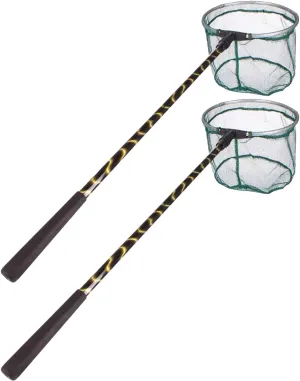 Fishing Landing Net with Aluminum Telescoping Pole Handle Extend to 37-61 Inches Freshwater for Kids Men Women