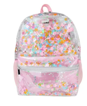 Flower Shop Confetti Heavy Duty Clear Backpack