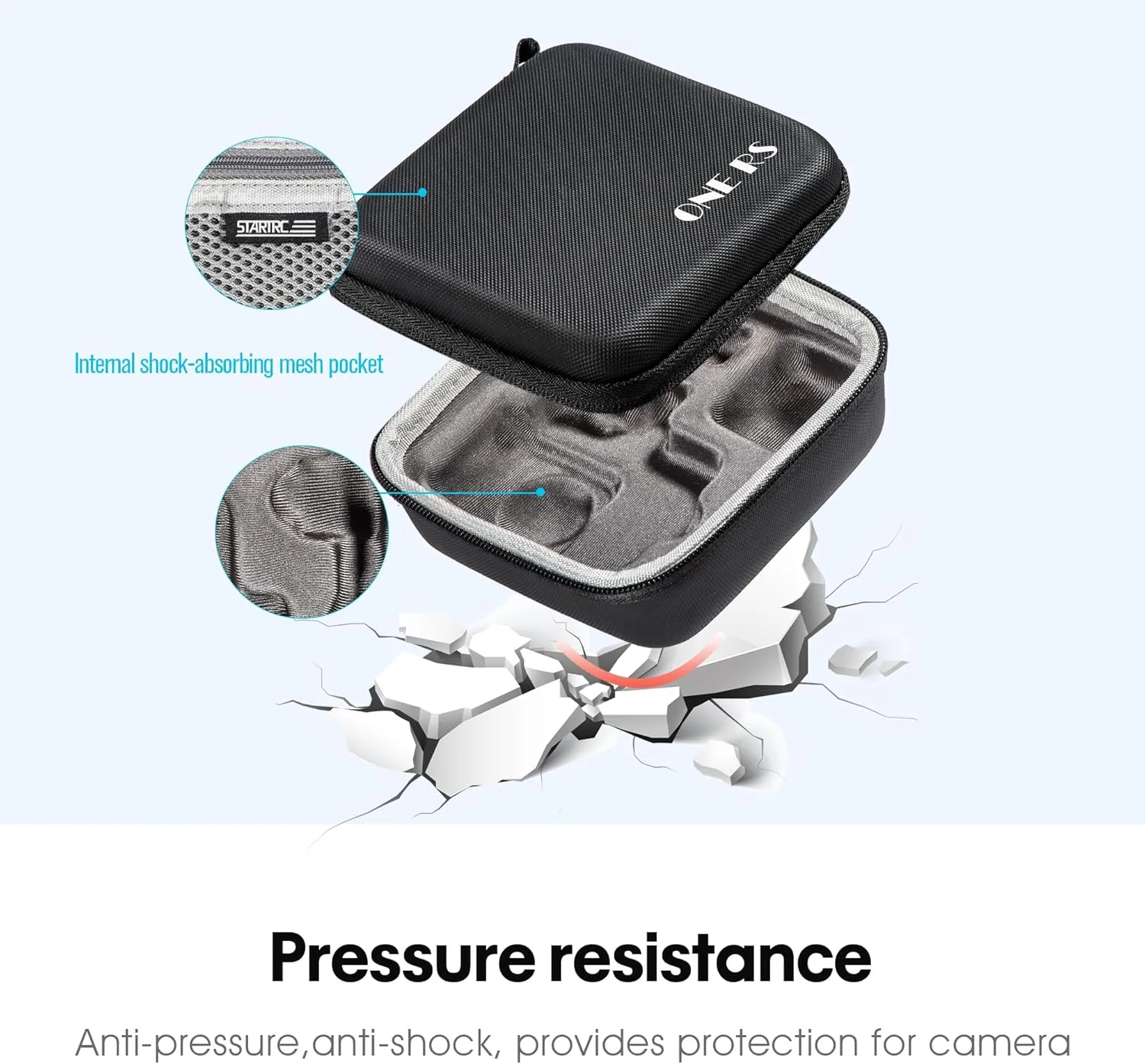 For Insta360 ONE RS Portable Storage Bag Travel Bag Handbag Insta360 ONE RS Case Accessory Case (1111091, Insta360 ONE RS)