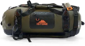Fully waterproof, airtight, submersible, heavy duty, rugged, SCUBA zipper dry bag - carry as duffel, backpack or shoulder - Medium (70 Liter)