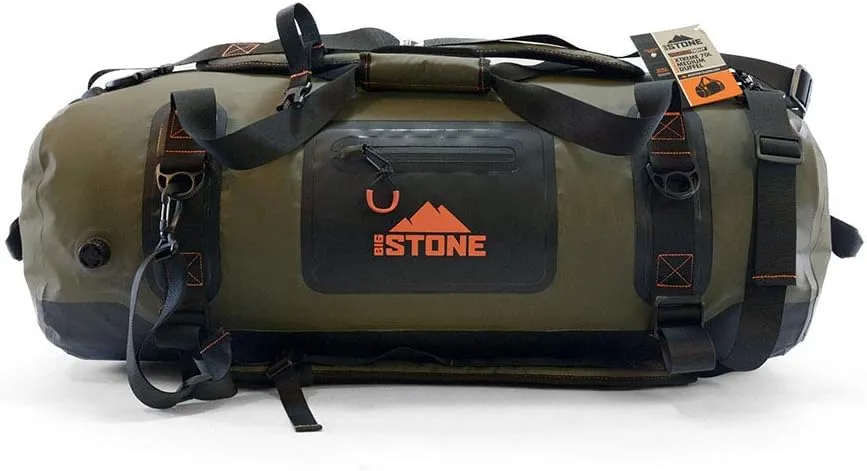 Fully waterproof, airtight, submersible, heavy duty, rugged, SCUBA zipper dry bag - carry as duffel, backpack or shoulder - Medium (70 Liter)
