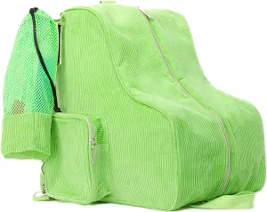 Fydelity- Retro Cute Roller Skate Bag for Women, Converts into Roller Skates Backpack –Heavy Duty Roller Skating Bag Fits Mens Ice Skate, Boys Inline Skates, Girls Figure Skates