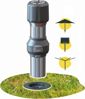 GARD & ROCK Aluminum Stand for Center Pole Umbrella - Suitable for Various Applications, Anchoring Base Not Included! - Quick Fixation System - Mount and Reposition Your Equipment As You Please!