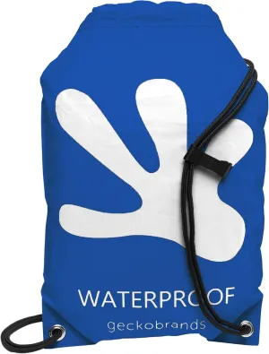 geckobrands 10L Drawstring Travel Backpack – Waterproof, Lightweight Dry Bag for Beach, Hiking, and Light Water Activities