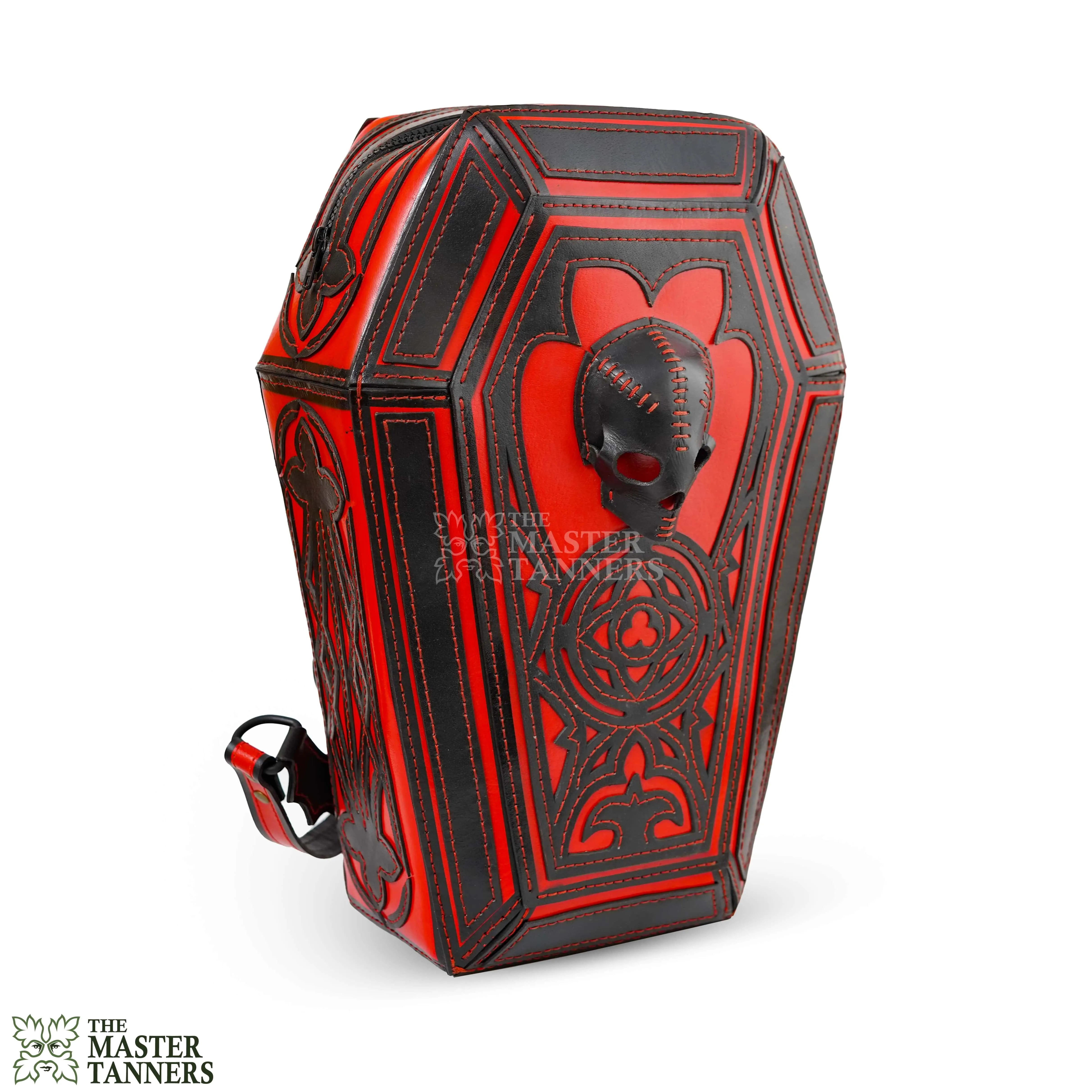 Genuine Leather Steampunk Coffin Backpack
