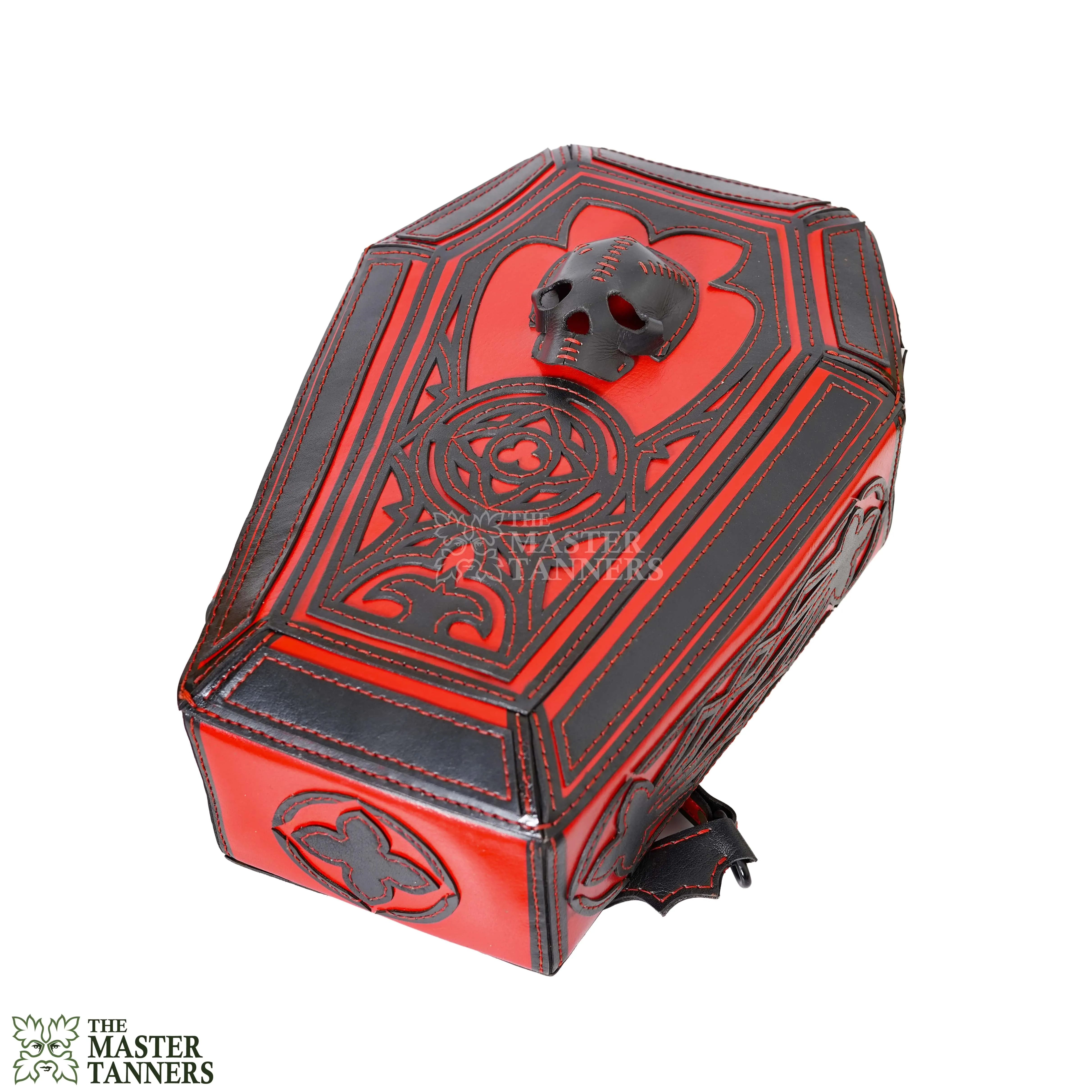 Genuine Leather Steampunk Coffin Backpack