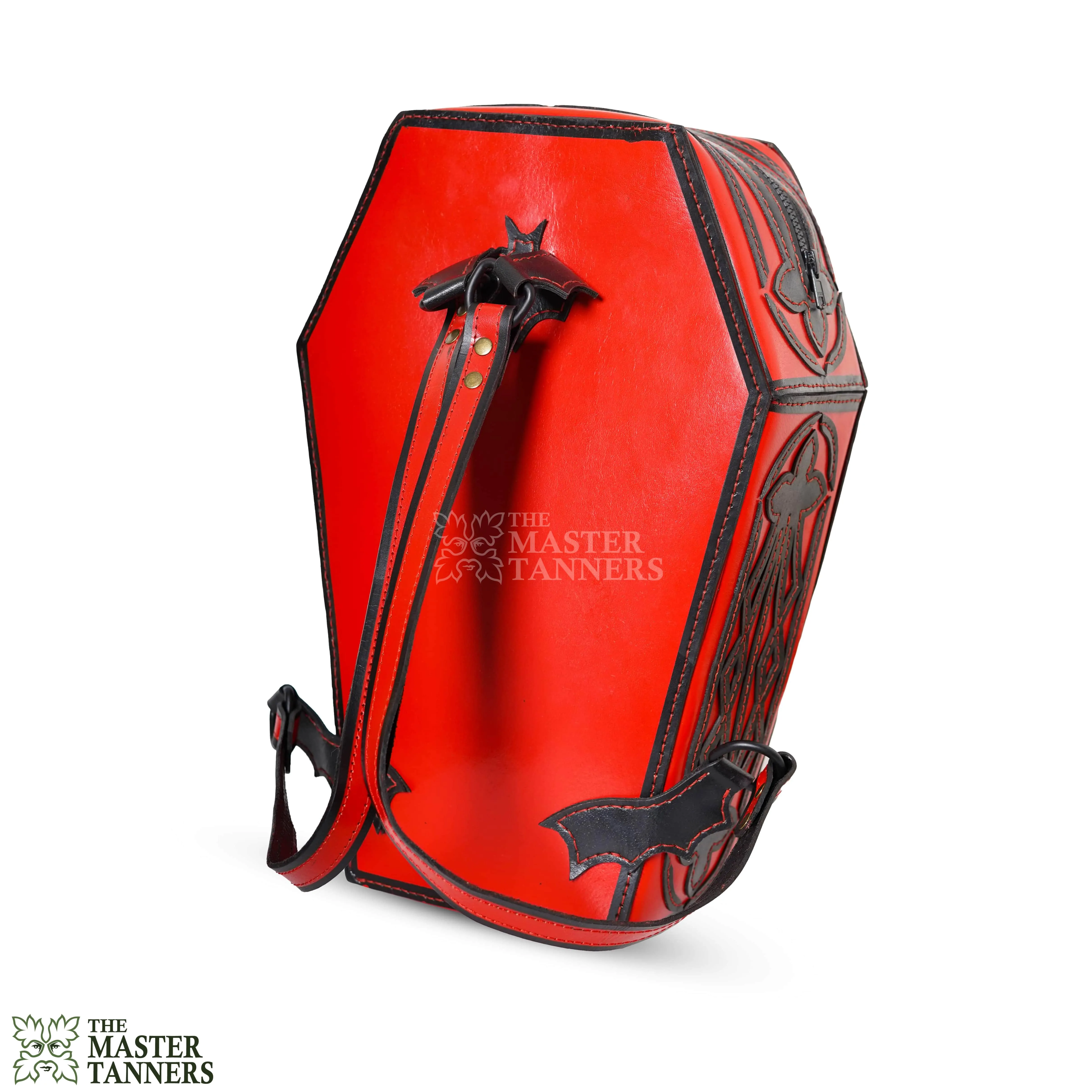 Genuine Leather Steampunk Coffin Backpack