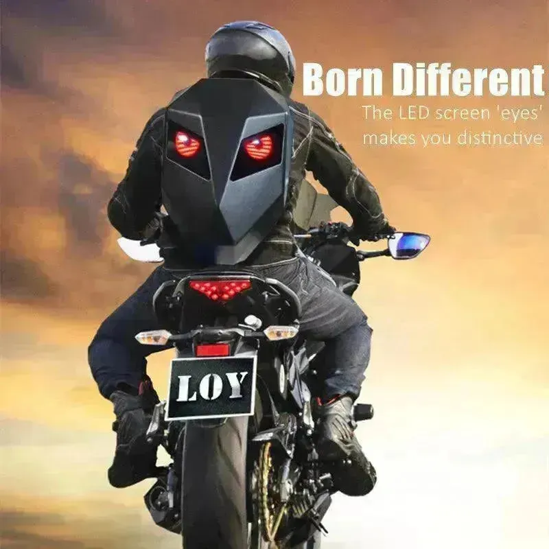 Glowing Eyes 3D LED Display Knight Backpack
