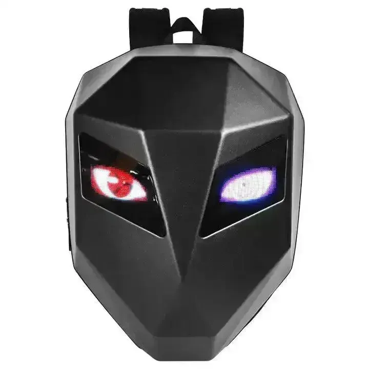 Glowing Eyes 3D LED Display Knight Backpack