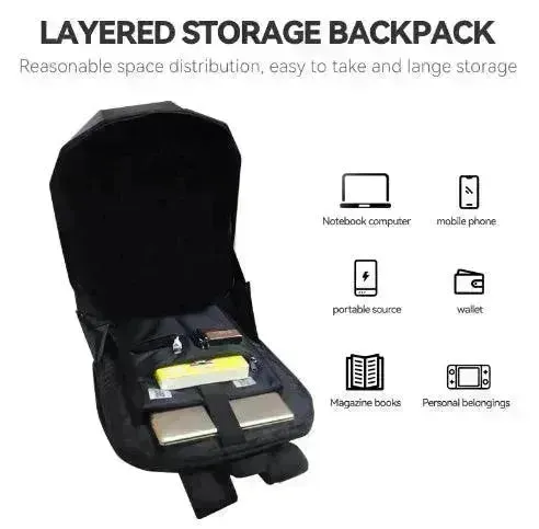Glowing Eyes 3D LED Display Knight Backpack