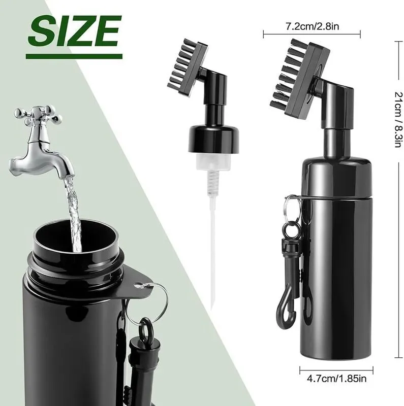 Golf Club Cleaning Brush Groove Cleaner with Spray Water Bottle