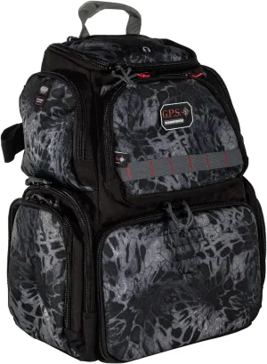 G.P.S. Handgunner Range Backpack with Foam Cradle for 4 Handguns | Durable Waterproof Pistols, Ammo & Shooting Accessories Storage | Prym1 Blackout