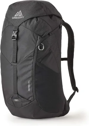 Gregory Arrio 24L Unisex Day Hiking Backpack with Ventilated Backpanel and Built-in Hydration Attachment (Reservoir Not Included), One Size Fits All, Flame Black