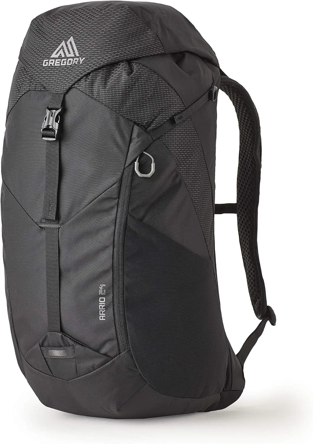 Gregory Arrio 24L Unisex Day Hiking Backpack with Ventilated Backpanel and Built-in Hydration Attachment (Reservoir Not Included), One Size Fits All, Flame Black
