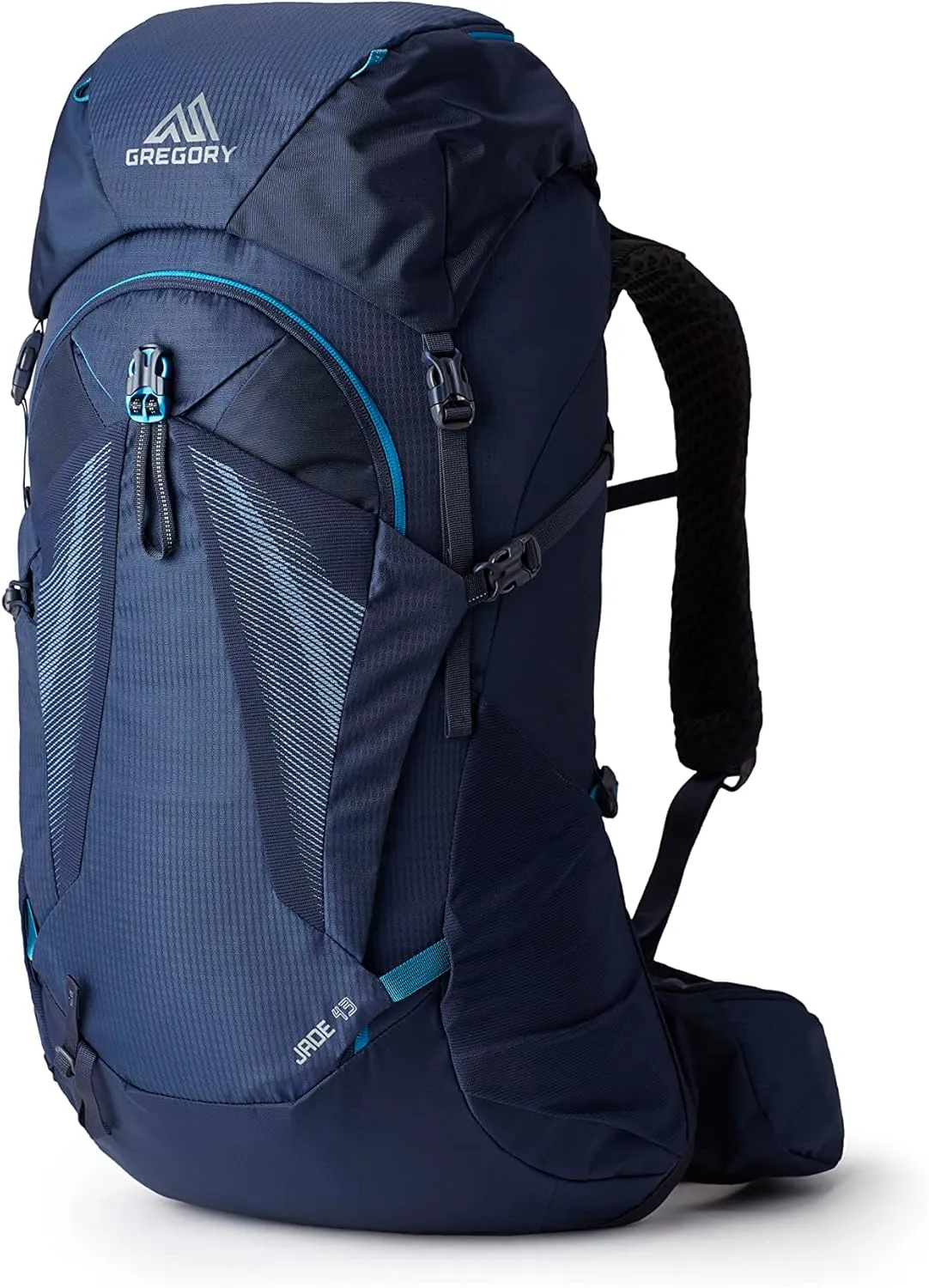 Gregory Jade 43L Women's Day Hiking Backpack, Ventilated Backpanel, Built-In Hydration Attachment for Bladder (Reservoir Not Included), Small/Medium, Midnight Navy