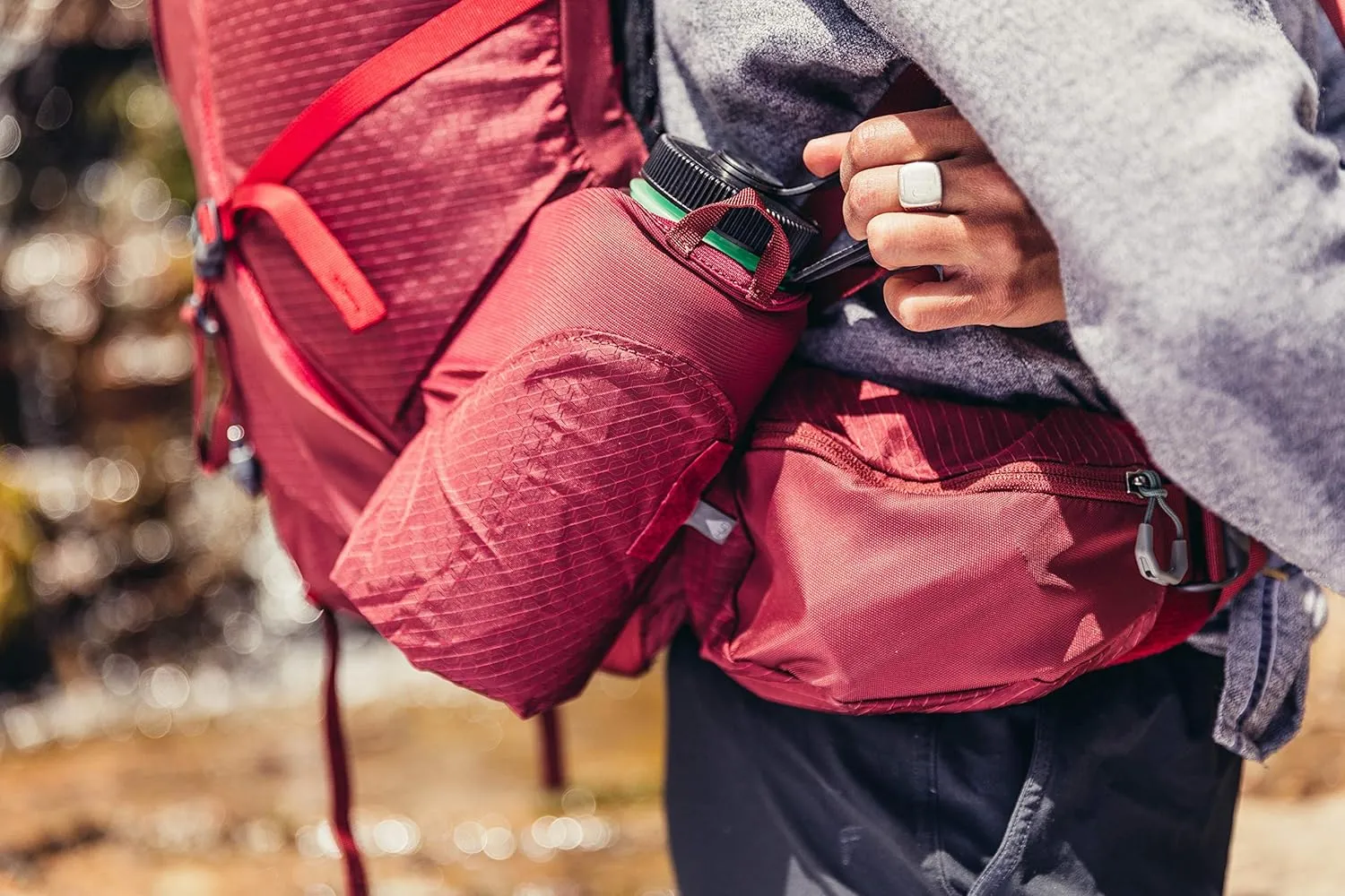 Gregory Kalmia 60L Women's Backpacking Pack, Ventilated Backpanel, Built-in Hydration Attachment for Bladder (Reservoir Not Included), Bordeaux Red