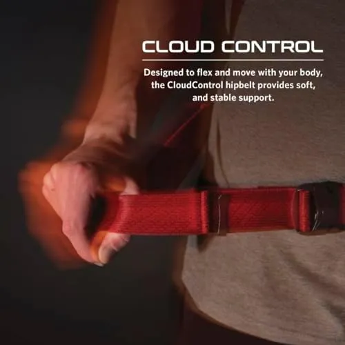 Gregory Kiro 24L Day Hiking Backpack, Cloud Control Hipbelt, Built-in Hydration Attachment and Sleeve (Reservoir Not Included), One Size Fits All, Lava Red