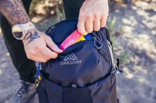 Gregory Kiro 24L Day Hiking Backpack, Cloud Control Hipbelt, Built-in Hydration Attachment and Sleeve (Reservoir Not Included), One Size Fits All, Lava Red