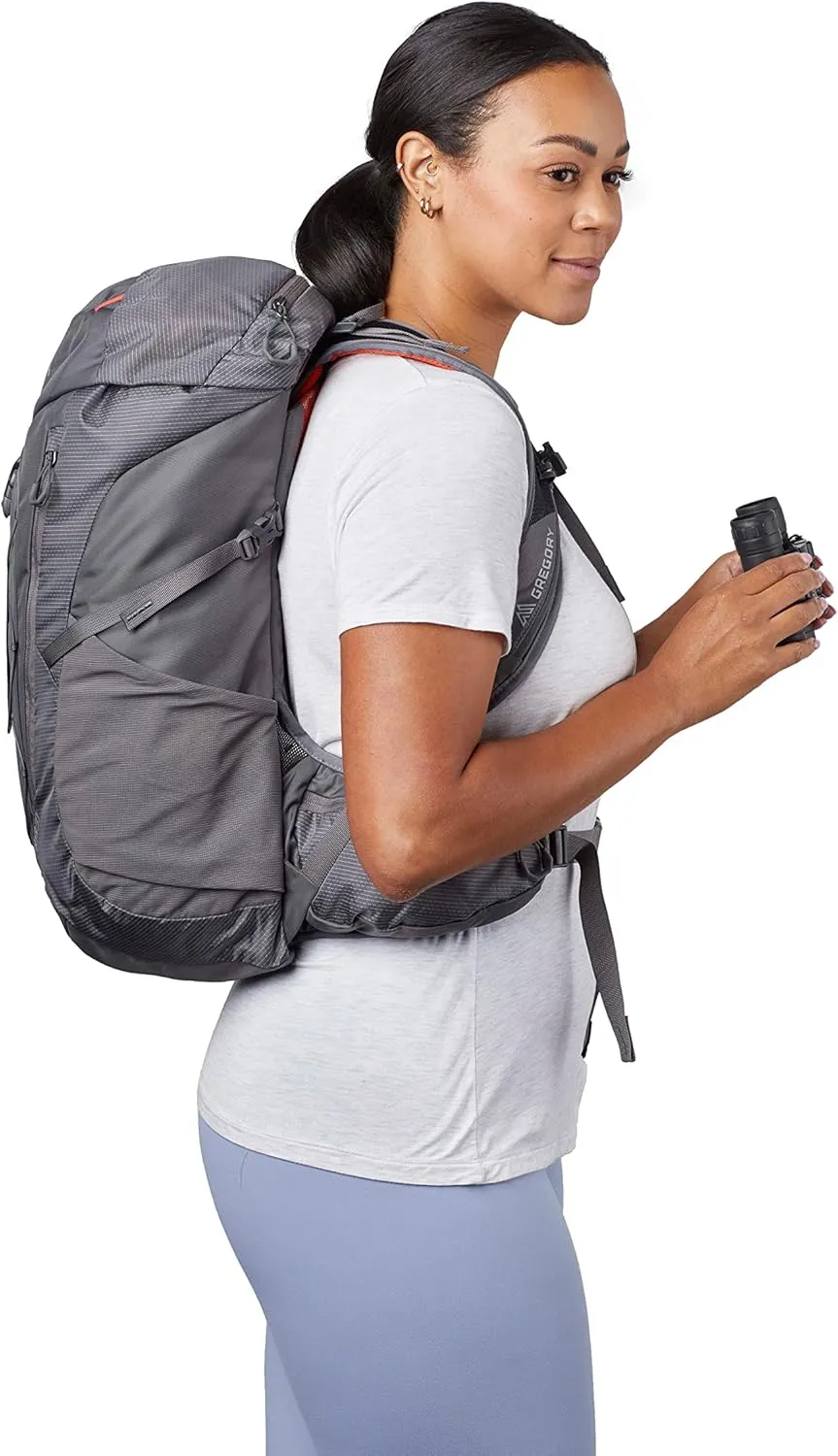 Gregory Maya 30L Women's Day Hiking Backpack, Ventilated Backpanel, Built-In Hydration Attachment for Water Bladder (Reservoir Not Included), One Size Fits All, Sunset Grey