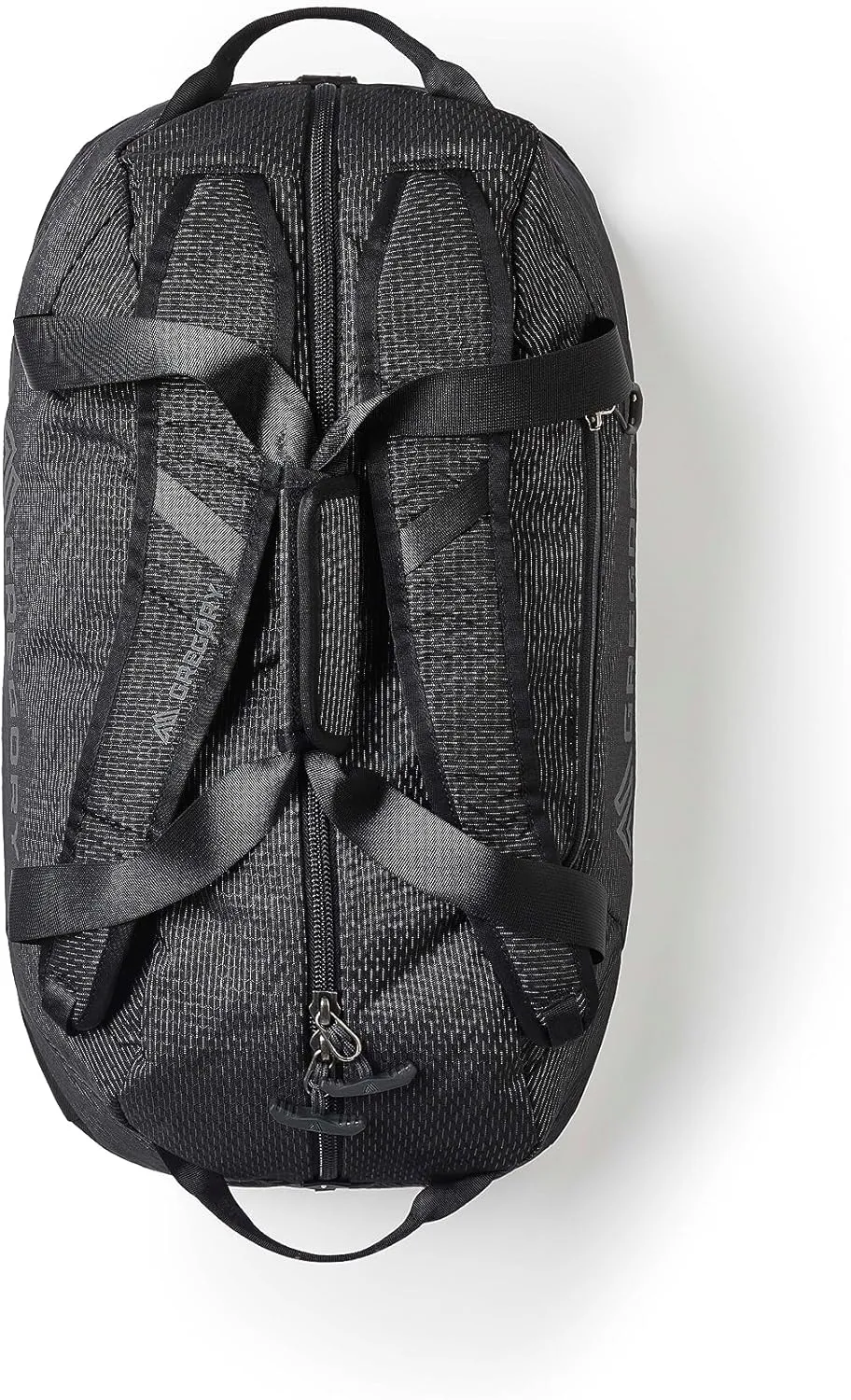 Gregory Supply 40L Adventure Travel/Gear Organization Duffel Bag, Tuckable Backpack Straps, Packable, Water-Repellent, Obsidian Black