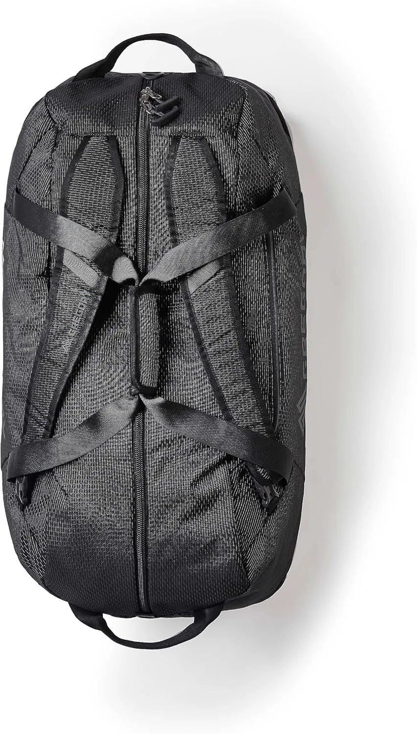 Gregory Supply 90L Adventure Travel/Gear Organization Duffel Bag, Tuckable Backpack Straps, Packable, Water-Repellent, Obsidian Black