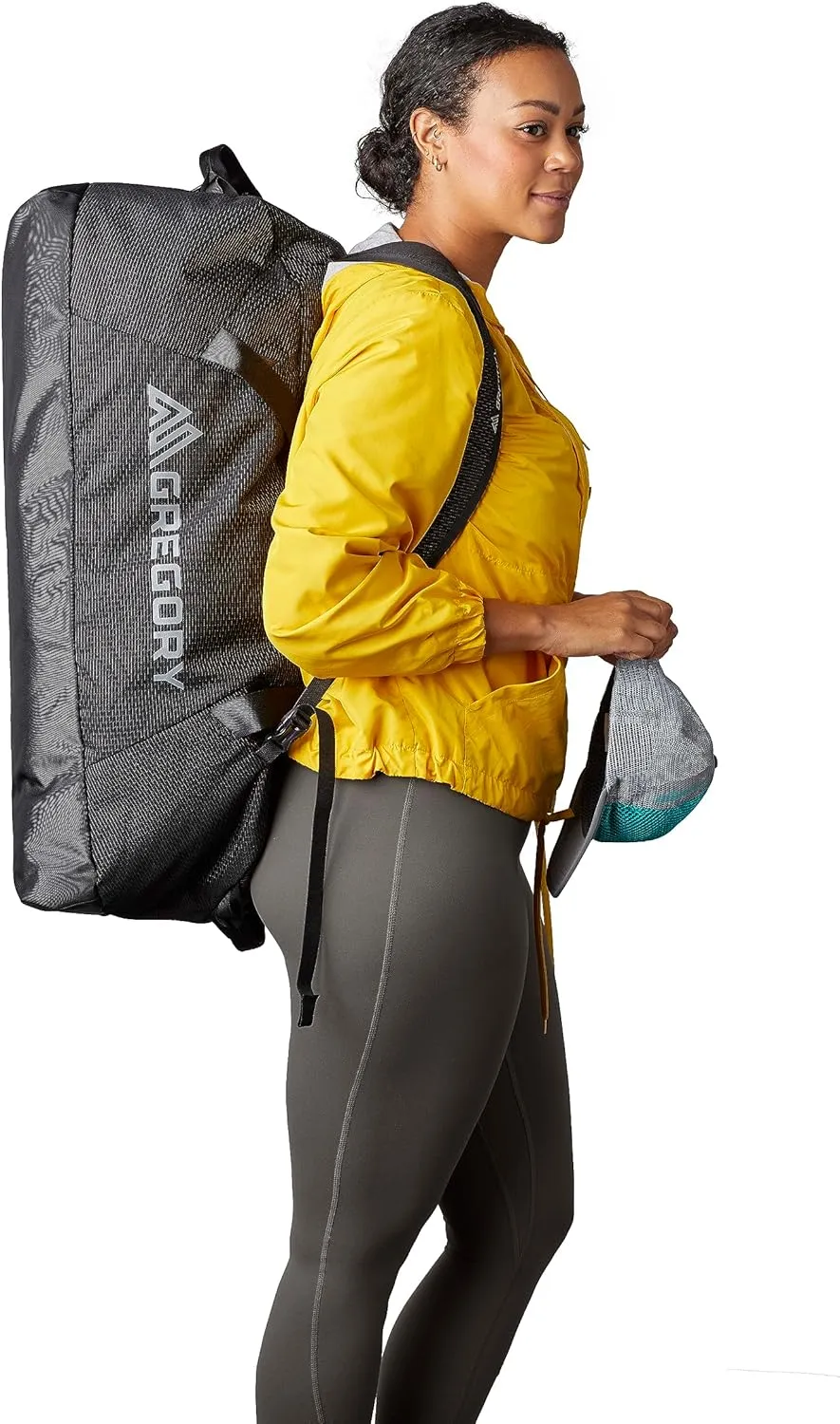 Gregory Supply 90L Adventure Travel/Gear Organization Duffel Bag, Tuckable Backpack Straps, Packable, Water-Repellent, Ocean Blue