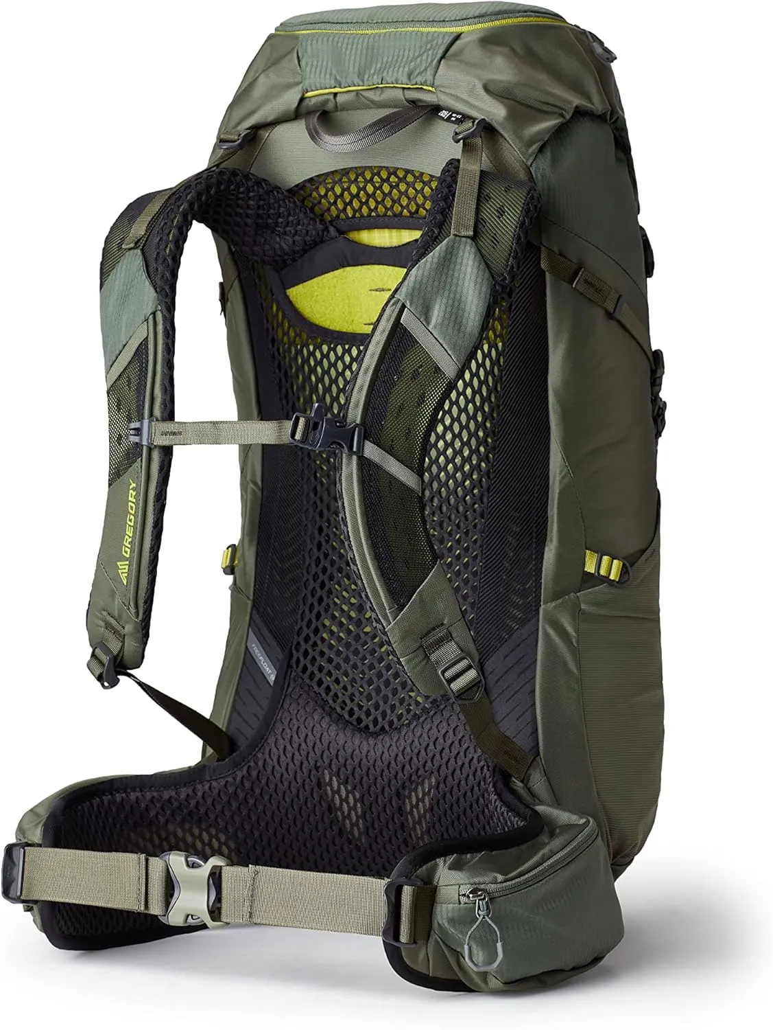 Gregory Zulu 45L Unisex Hiking/Backpacking Pack, Freefloat Hipbelt, Internal Hydration Sleeve For Water Bladder, (Reservoir Not Included), Medium/Large, Forage Green